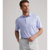 Peter Millar Men's Geo Skull Performance Jersey Polo Shirt - White