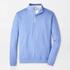 Peter Millar Men's Perth Melange Performance Quarter-Zip Pullover Sweater - Seaside Blue