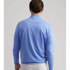Peter Millar Men's Perth Melange Performance Quarter-Zip Pullover Sweater - Seaside Blue