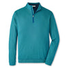 Peter Millar Men's Perth Birdseye Performance Quarter-Zip Pullover Sweater - Sport Navy