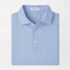 Peter Millar Men's Taza Geo Performance Mesh Polo Shirt - Evening Tide
