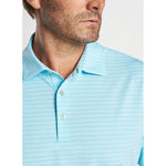 Peter Millar Baltic Performance Jersey Polo Shirt - Cabana Blue