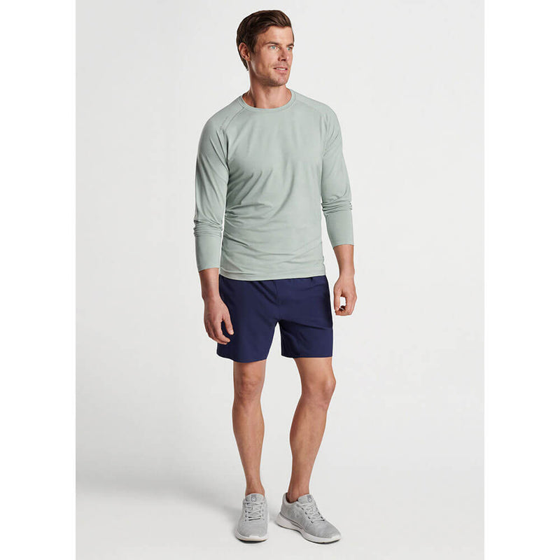 Peter Millar Aurora Performance Long-Sleeve T-Shirt - Sage Fog