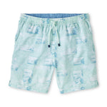 Peter Millar 7-Inch Postcards From Italy Swim Trunks - Capri Breeze