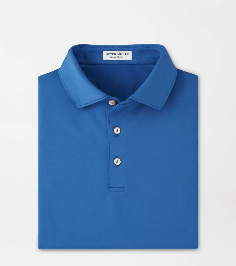 Peter Millar Men's Solid Performance Jersey Polo Shirt - Sailor Blue