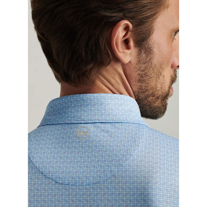 Peter Millar Men's Vega Performance Jersey Polo Shirt - White
