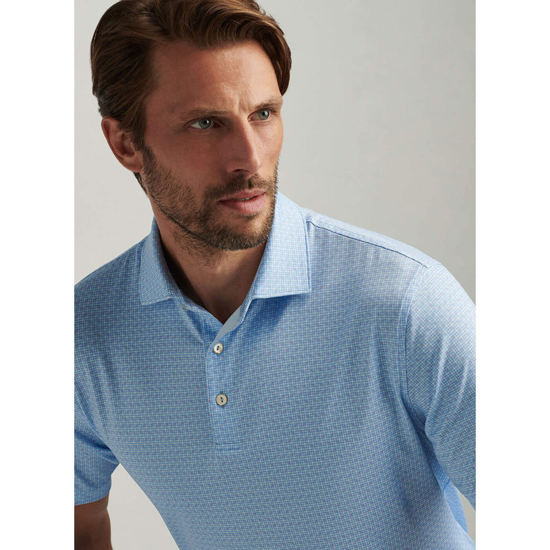 Peter Millar Men's Vega Performance Jersey Polo Shirt - White