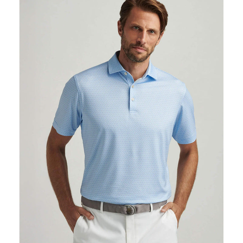 Peter Millar Men's Vega Performance Jersey Polo Shirt - White