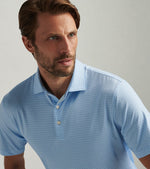 Peter Millar Men's Vega Performance Jersey Polo Shirt - Cottage Blue