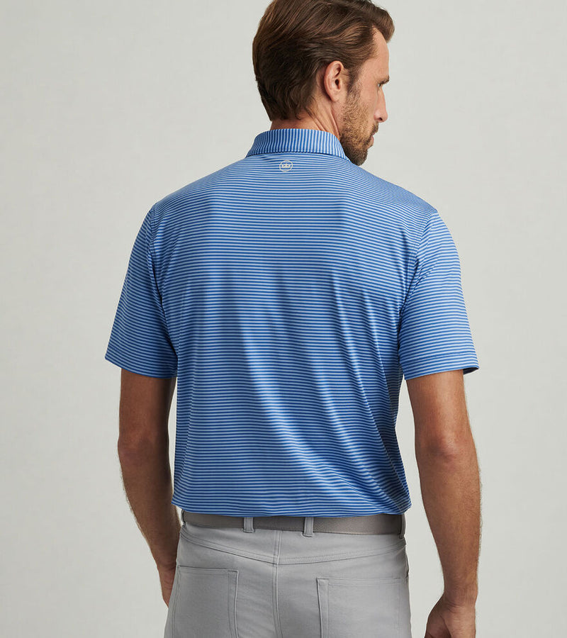 Peter Millar Men's Hales Performance Jersey Polo Shirt - Sailor Blue