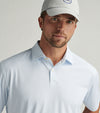 Peter Millar Men's Featherweight Rays For Days - Sean Self Collar Polo Shirt - White