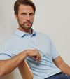 Peter Millar Men's Highlands Performance Jersey Polo Shirt - Pale Blue