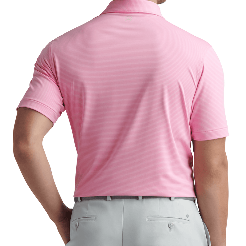 Peter Millar Men's Highlands Performance Jersey Polo Shirt - Pink Vale