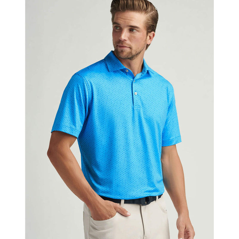 Peter Millar Men's Elements Performance Jersey Polo Shirt - Riverbed