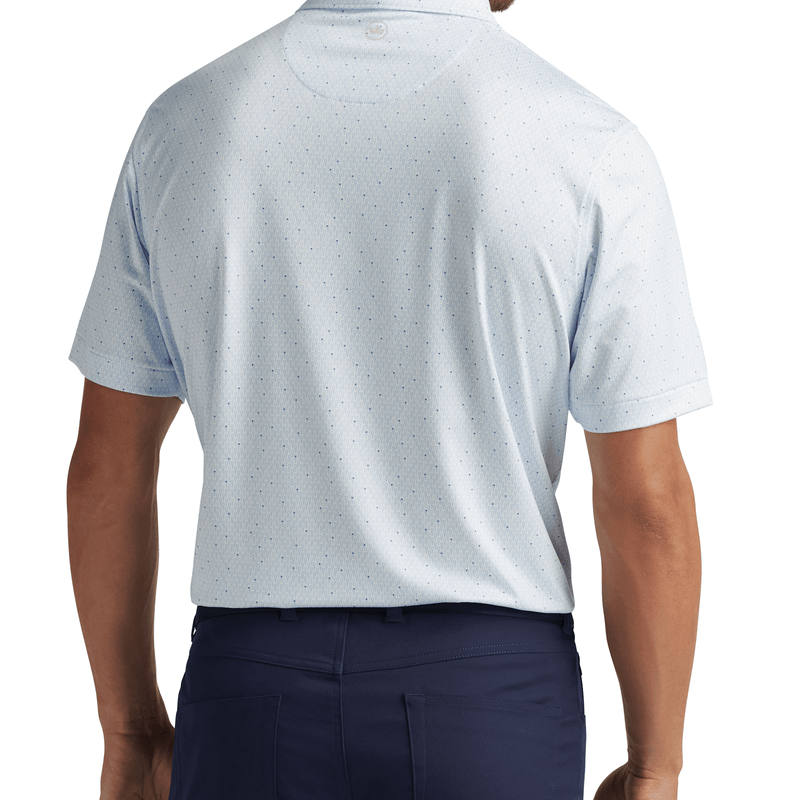 Peter Millar Men's Lacrosse Performance Jersey Polo Shirt - White