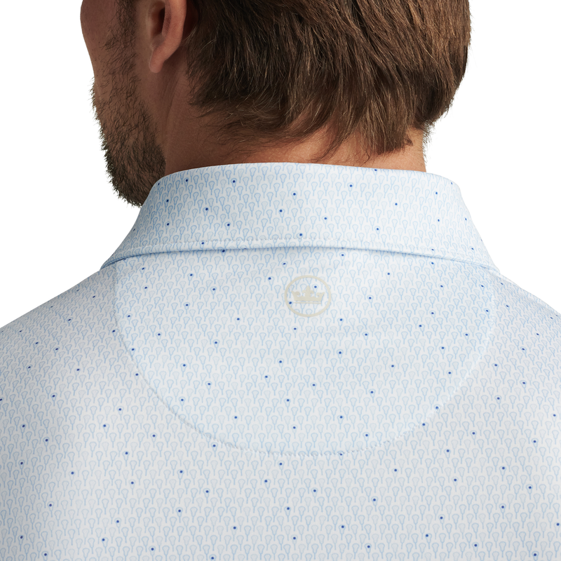 Peter Millar Men's Lacrosse Performance Jersey Polo Shirt - White