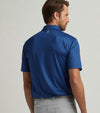 Peter Millar Men's Gingham Performance Jersey Polo Shirt - Navy
