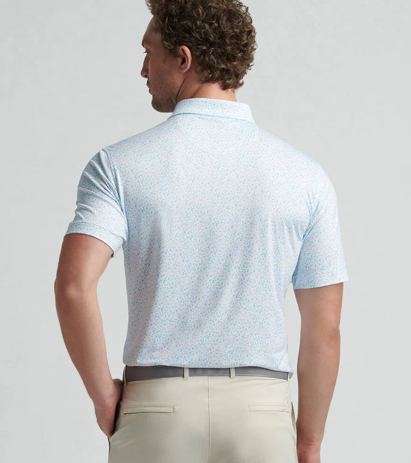 Peter Millar Men's Island Jammin Performance Jersey Polo Shirt - White