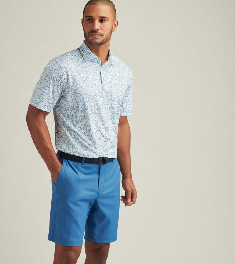 Peter Millar Men's Toga Party Performance Jersey Polo Shirt - White