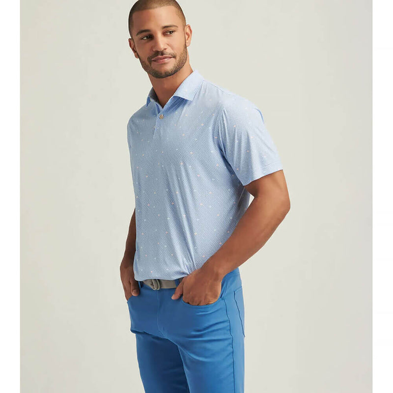 Peter Millar Men's Featherweight Shells Polo Shirt - White