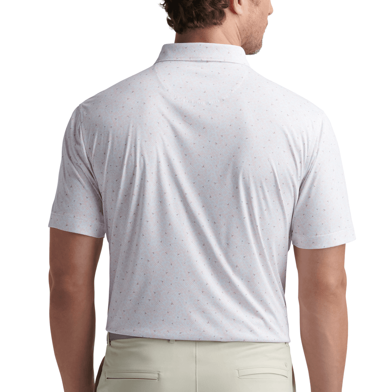 Peter Millar Men's Featherweight Honeycomb Polo Shirt - White