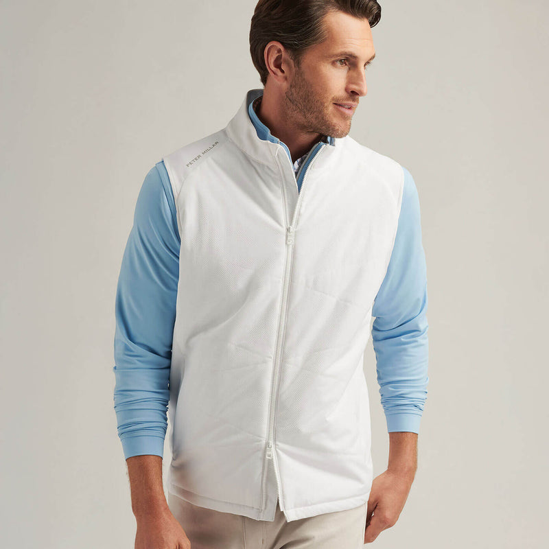 Peter Millar Men's Fuse Hybrid Vest - White