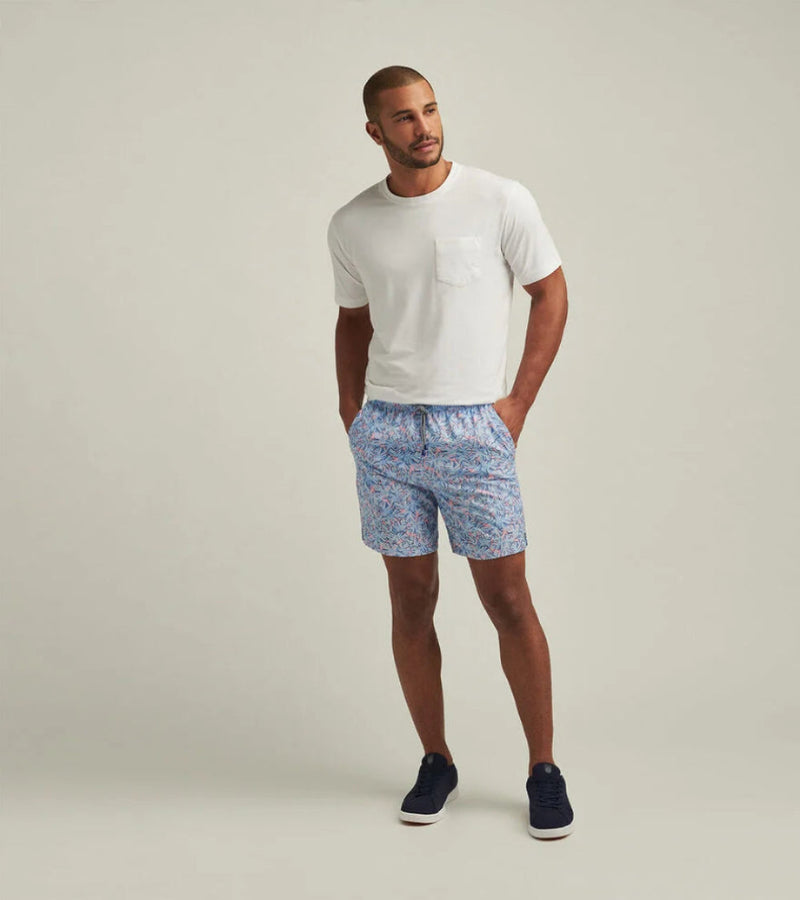 Peter Millar Men's 7-Inch Summer Shade Swim Trunks - Seaport Blue