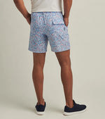 Peter Millar Men's 7-Inch Summer Shade Swim Trunks - Seaport Blue