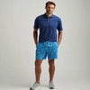 Peter Millar Men's 7-Inch Saltwater Spirits Swim Trunks - Blue Macaw