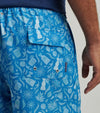 Peter Millar Men's 7-Inch Saltwater Spirits Swim Trunks - Blue Macaw