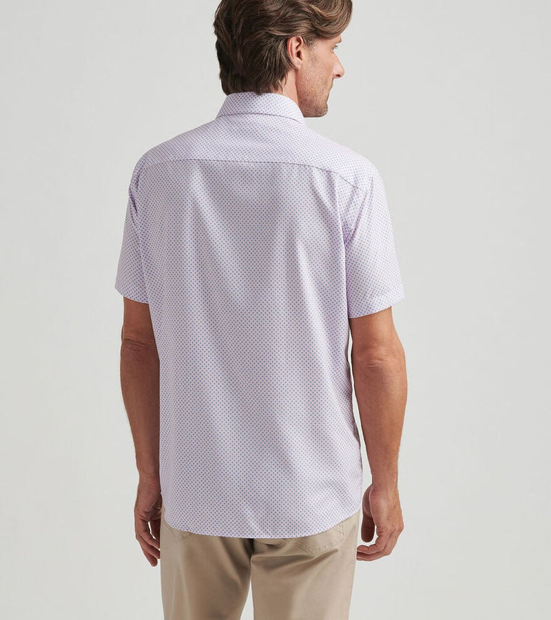 Peter Millar Men's Hudson Performance Poplin Sport Shirt - Palmer Pink