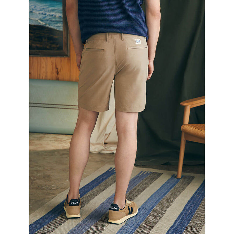 Faherty 7-Inch Belt Loop All Day Shorts - Khaki