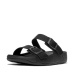 FitFlop Men's Gogh Moc Tumbled Leather Slide Sandals - All Black