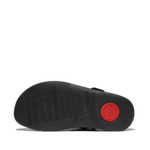 FitFlop Men's Gogh Moc Tumbled Leather Slide Sandals - All Black