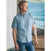 Faherty Stretch Playa Short Sleeve Sport Shirt - Fish Scale Redux