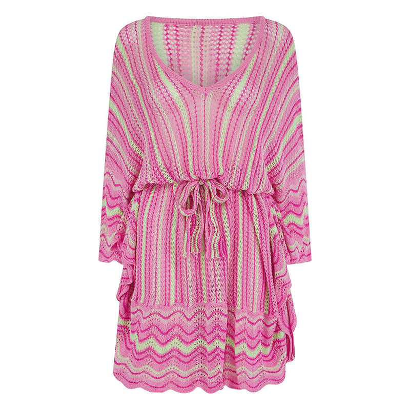 Pranella Paula Dress Kaftan Cover Up - Pink Lime