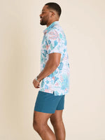 Chubbies The Brush and Shrub Performance Polo Shirt - Optic White - Pattern Base (Includes Plaids)