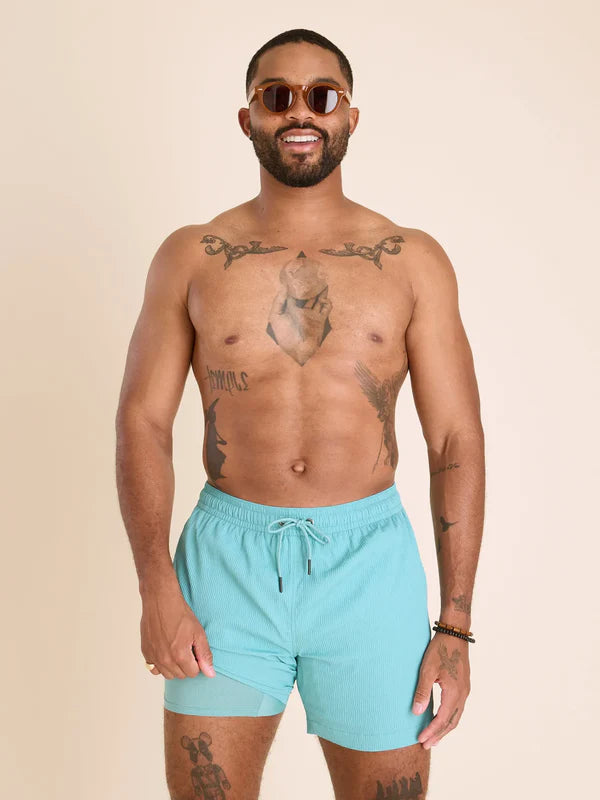 Chubbies 5.5-Inch The Hang Tens Swim Trunks - Open Green