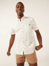 Chubbies The Straight, No Chaser Short Sleeve Sport Shirt - Off White - Pattern Base (Includes Plaids)