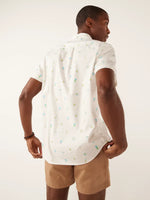 Chubbies The Straight, No Chaser Short Sleeve Sport Shirt - Off White - Pattern Base (Includes Plaids)