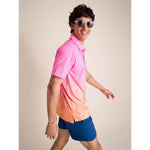 Chubbies The Sunset Succulent Performance Polo Shirt - Bright Pink