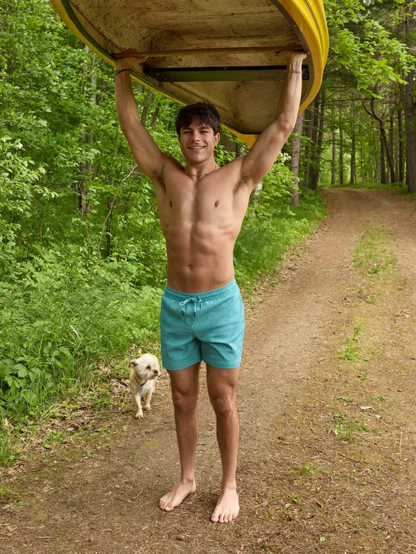 Chubbies 5.5-Inch The Hang Tens Swim Trunks - Open Green