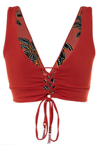 Maaji Burgundy Paradise Bikini Top - Red