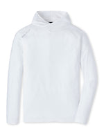 Peter Millar Men's Aurora Performance T-Shirt Hoodie T-Shirt - White