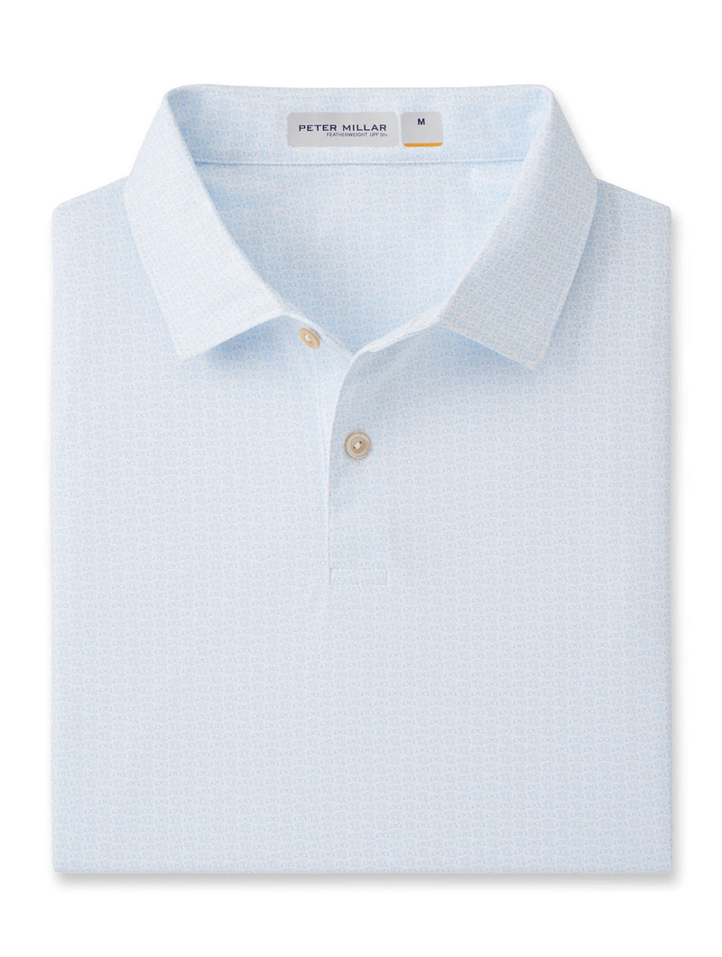 Peter Millar Men's Featherweight Rays For Days - Sean Self Collar Polo Shirt - White