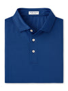 Peter Millar Men's Gingham Performance Jersey Polo Shirt - Navy