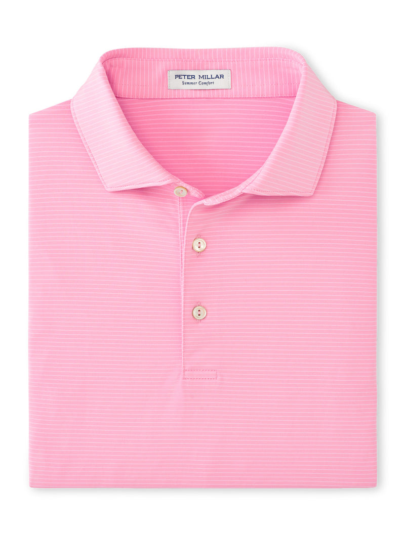 Peter Millar Men's Highlands Performance Jersey Polo Shirt - Pink Vale