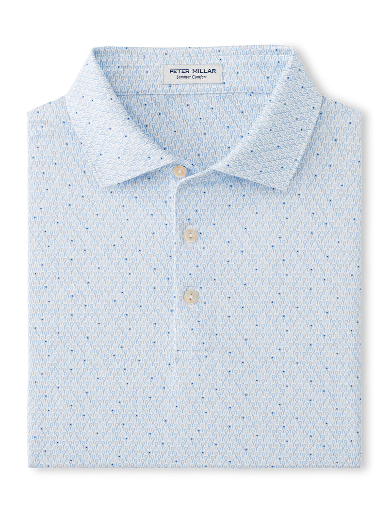Peter Millar Men's Lacrosse Performance Jersey Polo Shirt - White