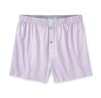 Peter Millar Men's Phoenix Performance Boxers - White/Cottage Blue