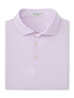 Peter Millar Men's Phoenix Performance Jersey Polo Shirt - White/Cottage Blue